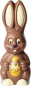 Preview: Osterhase mit Küken - Schoko Figur